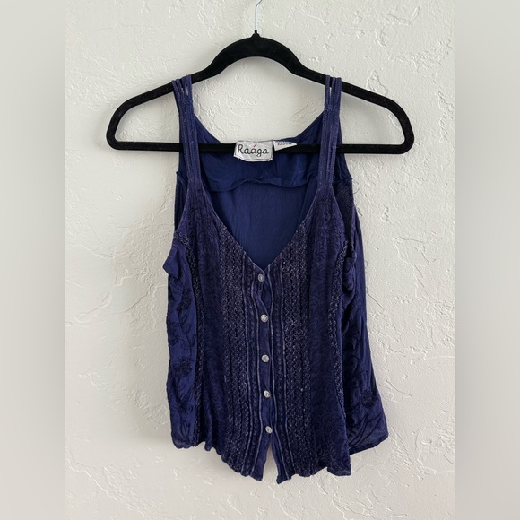 Raága Vintage Purple Tank Top - Picture 1 of 4